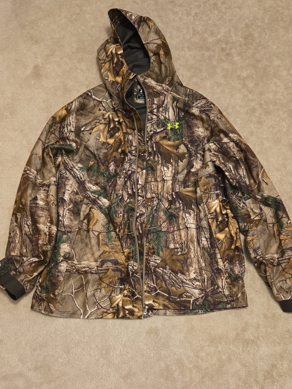 Under Armour Realtree Gore-tex Coat With Hood Men's 2XL NWOT